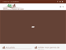 Tablet Screenshot of chasseurdelozere.com